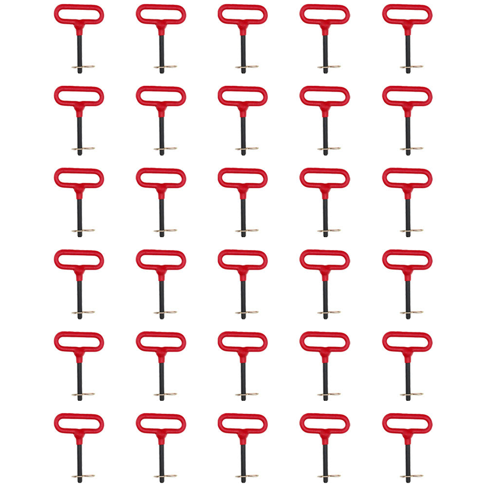 B504050 P700511 (30) Red Head Hitch Pin Pins 1/2" Dia 6-5/8" Long 3-5/8" Usable