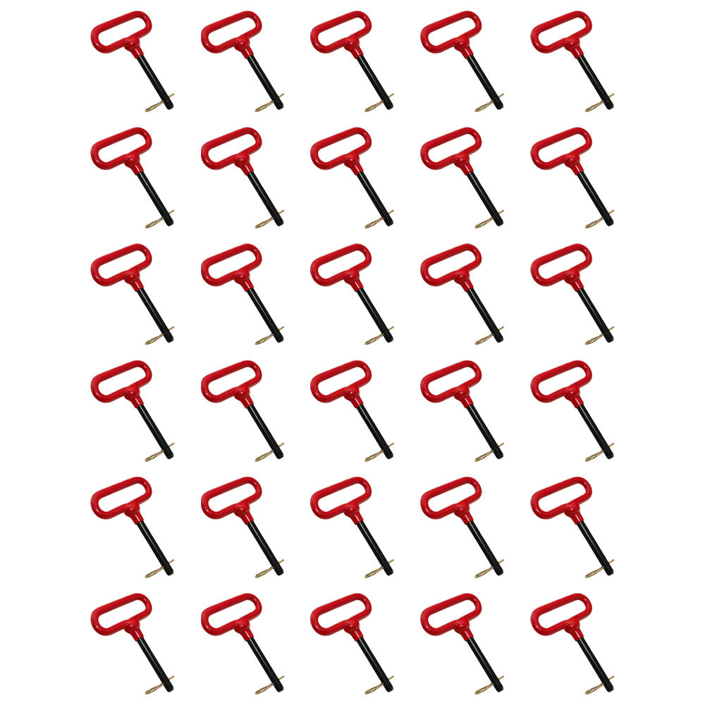 Qty 30: Red Handle Hitch Pin Fits Universal Products Replaces B504050_x30
