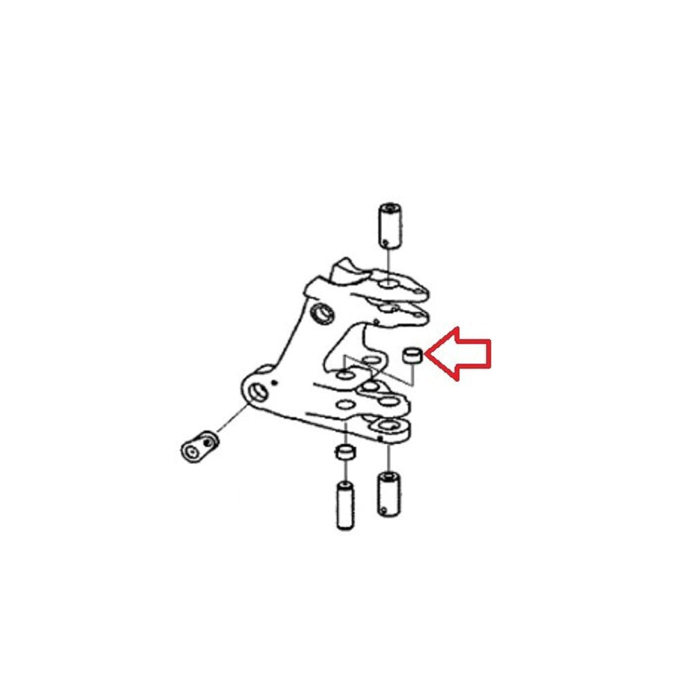 R81487 Bushing Swing cyl pivot, 410B, 410C, 410D, 510B, 510C, 510D, 610B Fits JO