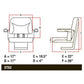 Black Big Boy Seat Fits Case Fits Case Fits IH Fits FARMALL Fits International H