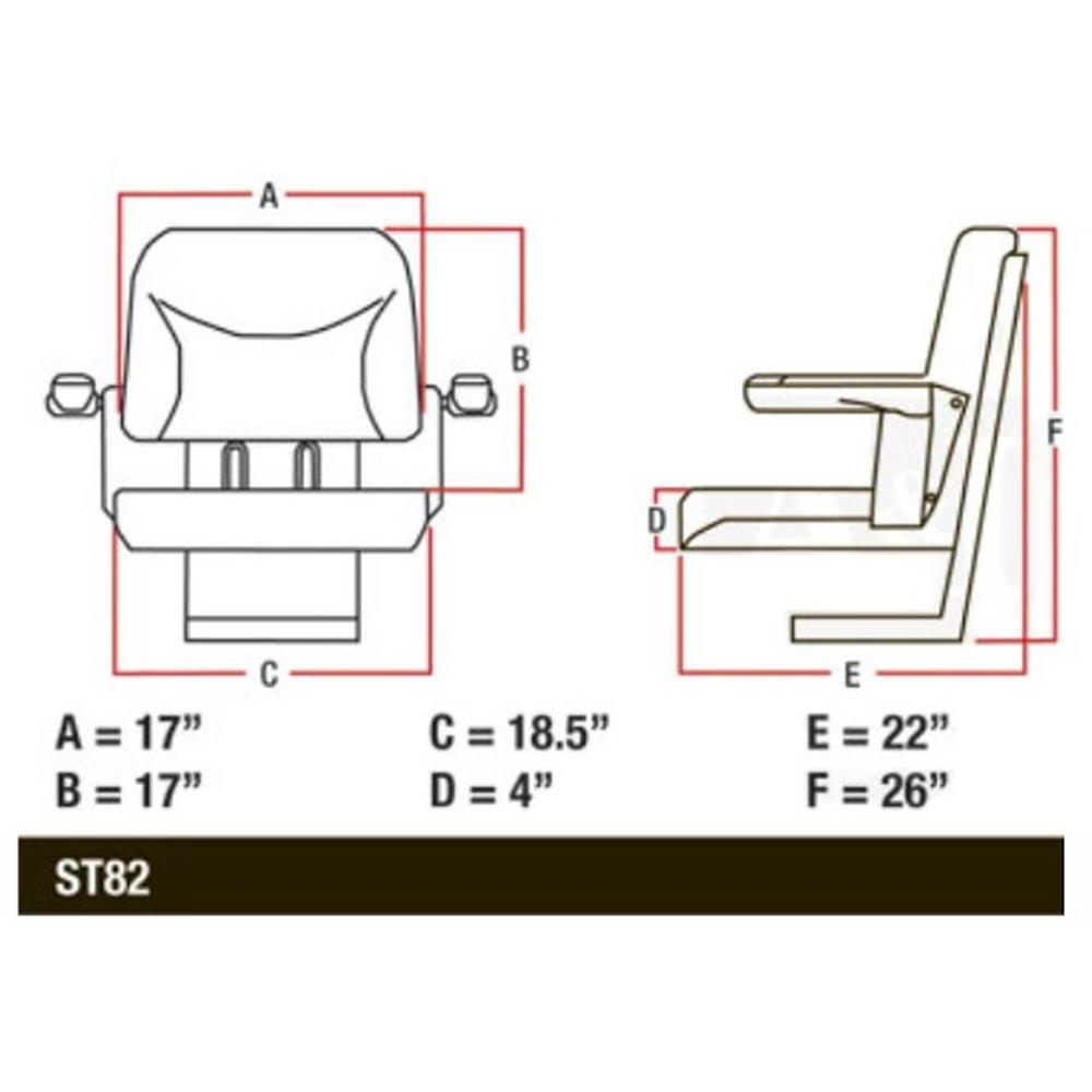 Deluxe big boy suspension Seat Blue fits many models check bolt pattern