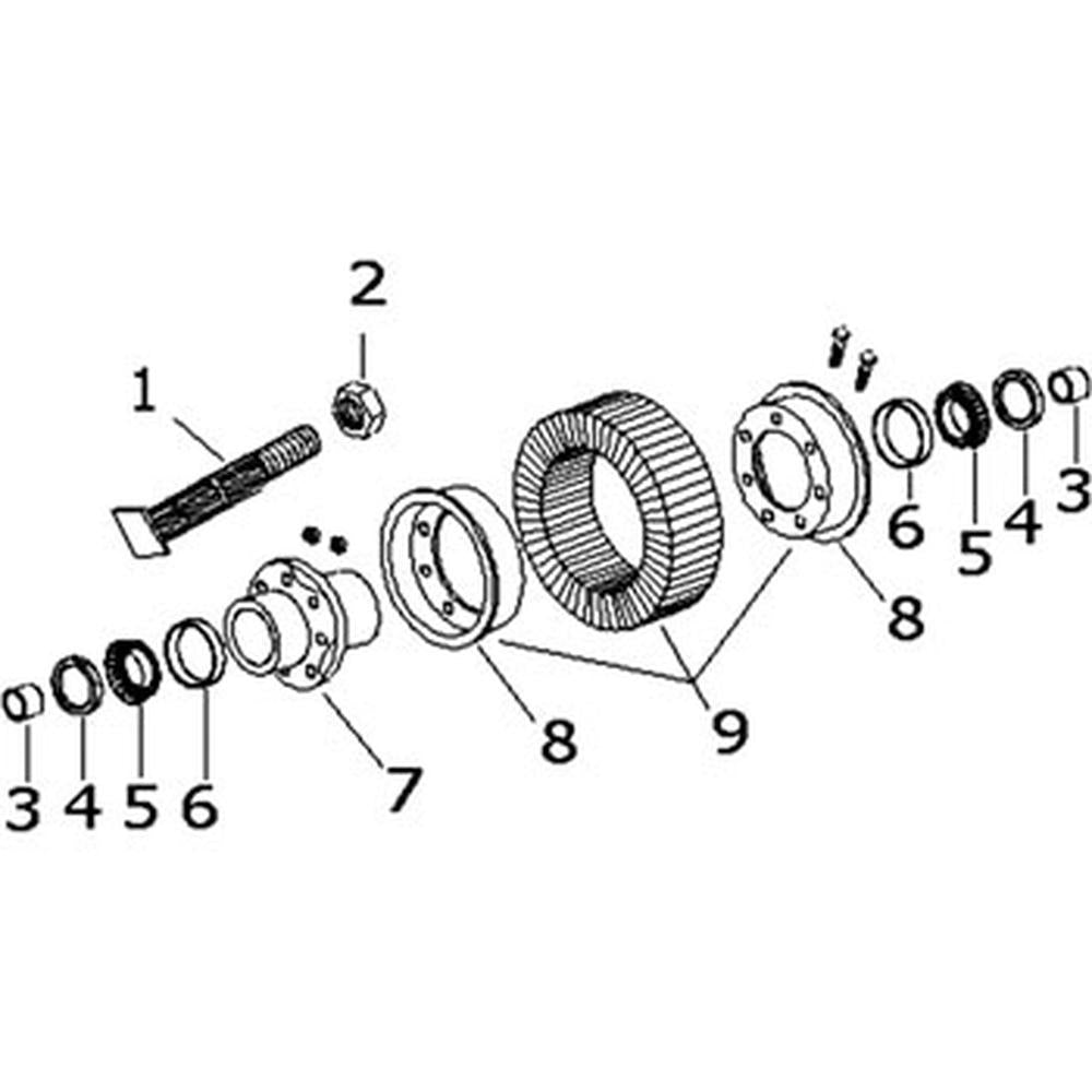 Tail Wheel Assembly Fits Bush Hog 215BH