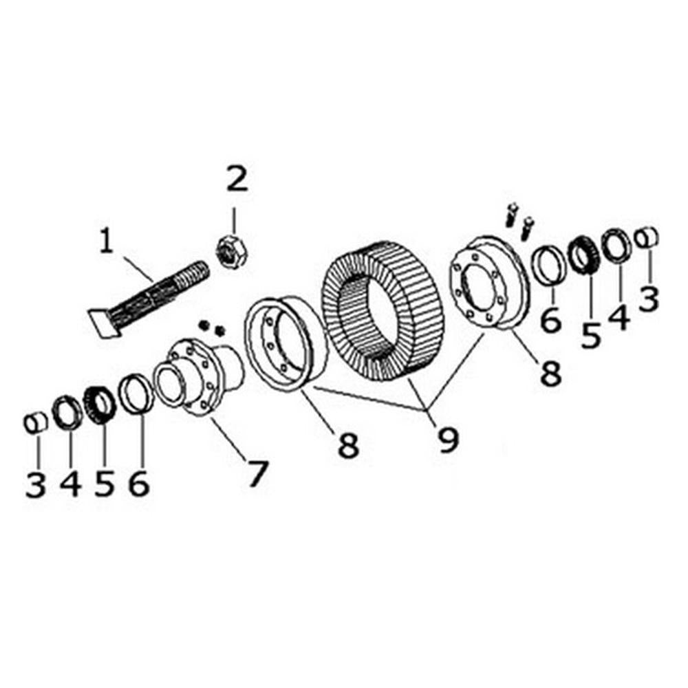 Tail Wheel Assembly Fits Bush Hog 215BH