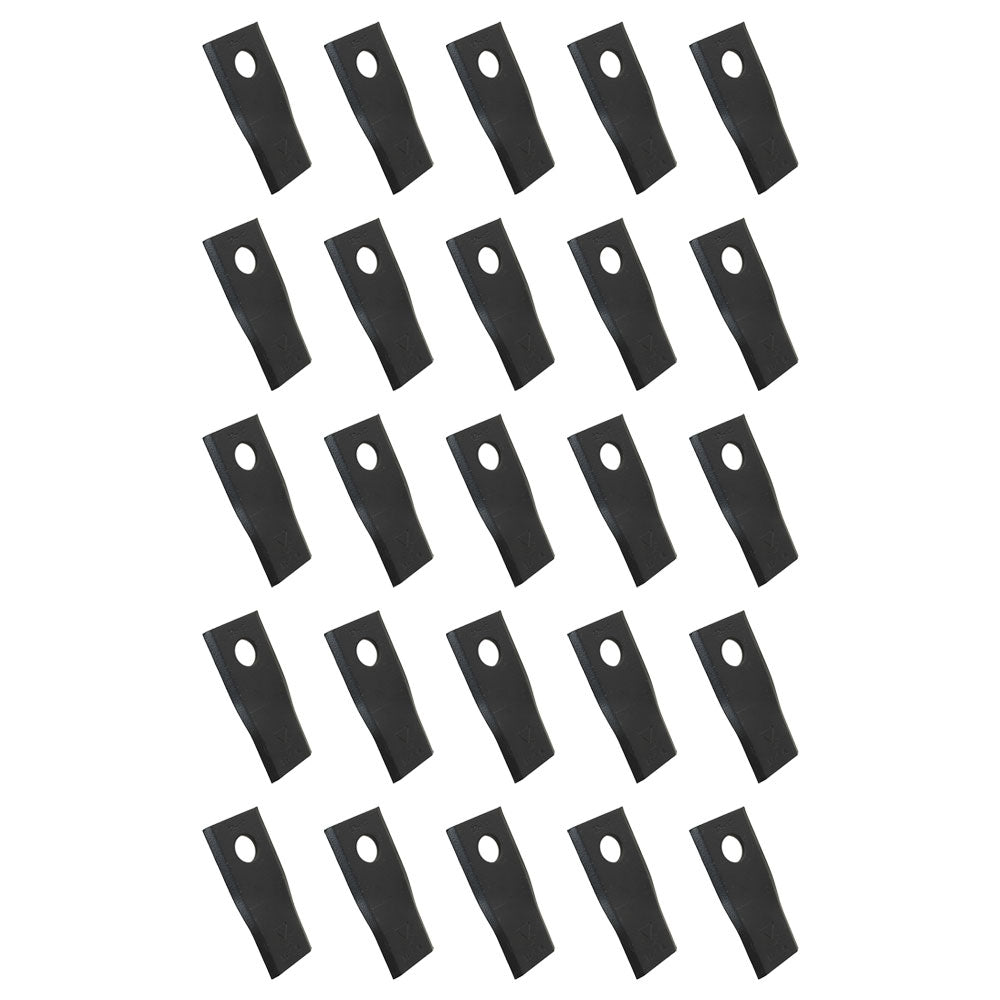 Qty. 25: Left Hand Disc Mower Blade Fits GEHL Replaces 613728