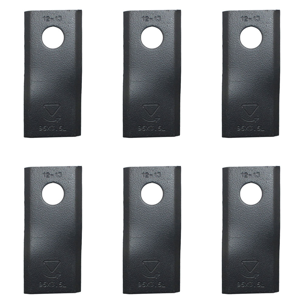 613728 Qty. 6: Left Hand Disc Mower Blade  Fits GEHL