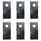 613728 Qty. 6: Left Hand Disc Mower Blade
 Fits GEHL