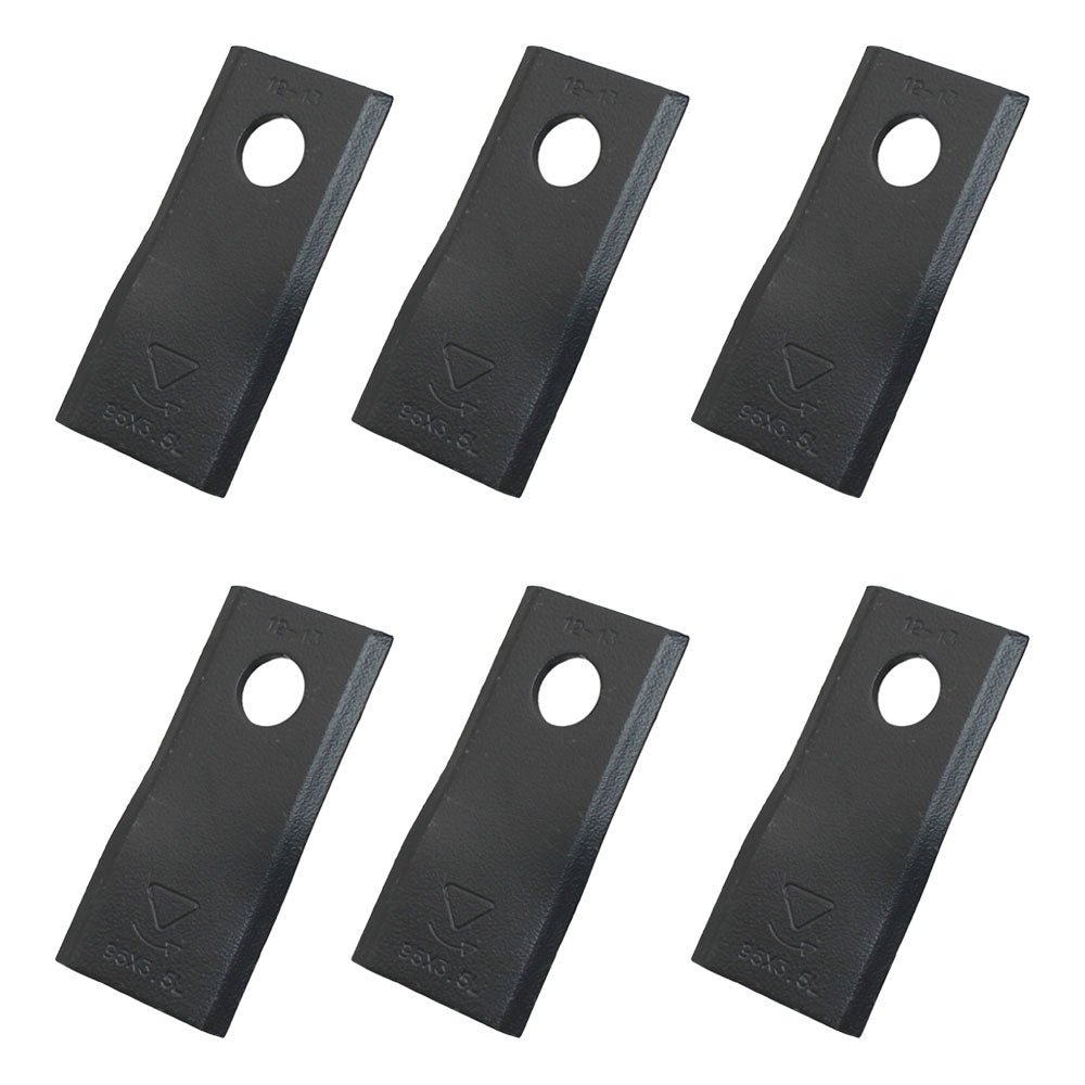 766726 Qty. 6: Left Hand Disc Mower Blade
 Fits Ford/New Holland