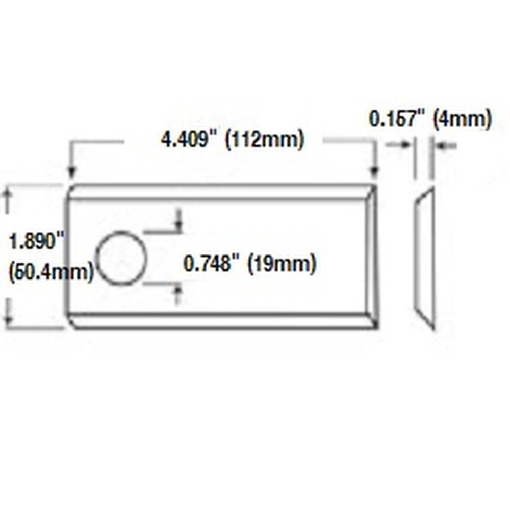 RH Disc Mower Blade Fits Krone Replaces BHH90-0028