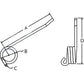 E90881 Outer Pickup Tooth LH Fits John Deere Round Baler 448 449 457 466 545 566