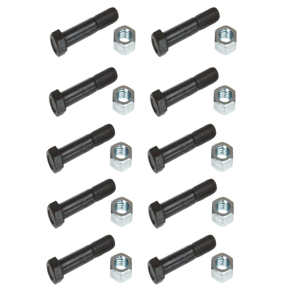 Qty 10: Shear Bolt & Nut
 Fits Ford/New Holland Replaces 144-NH15