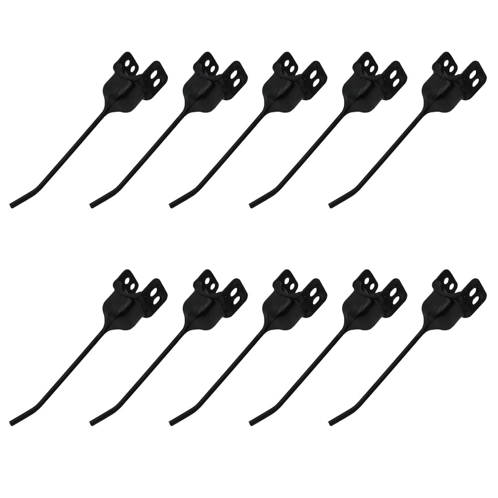 Qty 10: LH Rubber Mounted Tooth Fits Massey Ferguson Replaces 580848M1