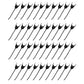 Qty 40: LH Rubber Mounted Tooth Fits Sitrex Replaces BHT90-0014_x40
