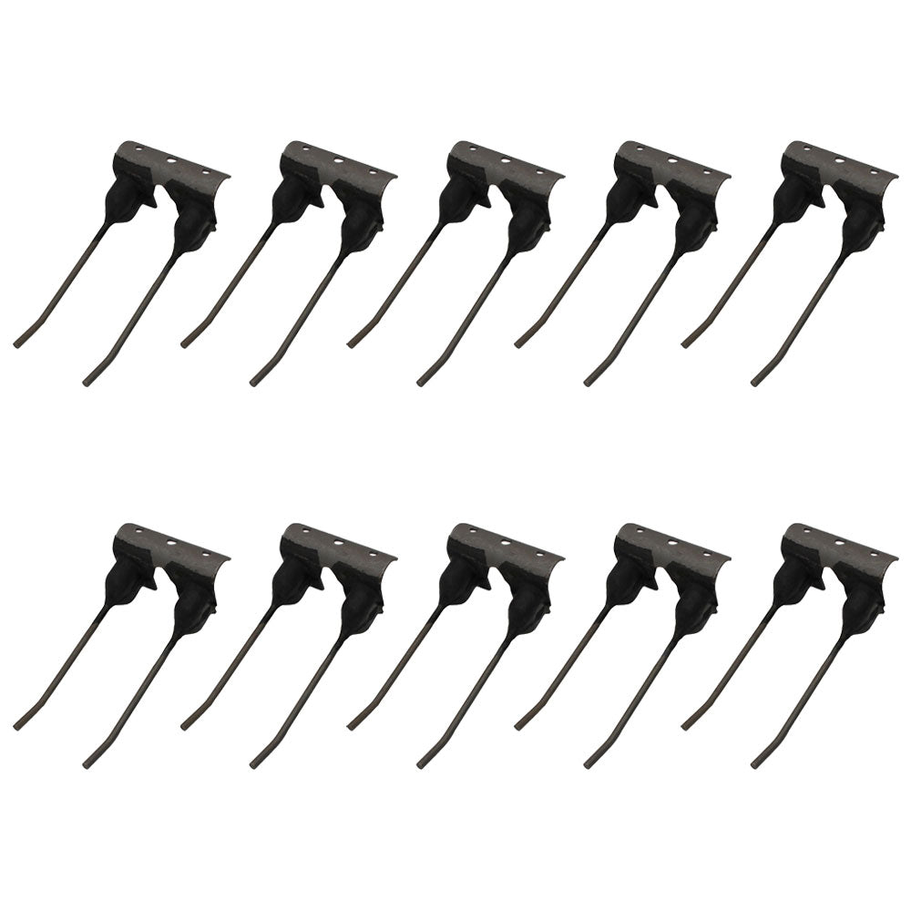 10 of Double Rubber Mount Rake Teeth 5.25" Tines x 2.375" Tine Gap RMT883