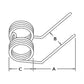 Rake Tooth for New Idea Tedder 404 (1065-later) fits Farmhand F-76