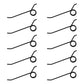 Ten Rake Teeth 7.25" Tine x 1.937" Coil OD MF-1C Wire Fits Massey Ferguson