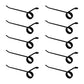 Ten Rake Teeth 7.25" Tine x 1.937" Coil OD MF-1C Wire Fits Massey Ferguson