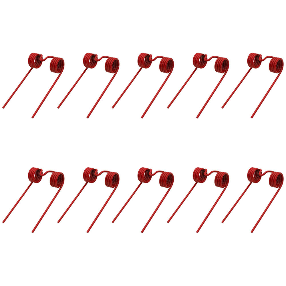 10pk Hay Rake Tooth 6" Double Tine x 3.5" Tine Gap x 1.875" Coil 611181 Farmer