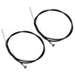 Two (2) New Aftermarket Go Kart Mini Bike Brake Cables Hand Lever Type 60 in