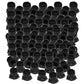 (100 Pack) Brake Bleeder Screw Caps Grease Zerk Fitting Cap Rubber Dust Covers