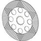 AT179503 Service Brake Disc Fits John Deere Fits JD 310E 310G 310SE 310SG 315SE