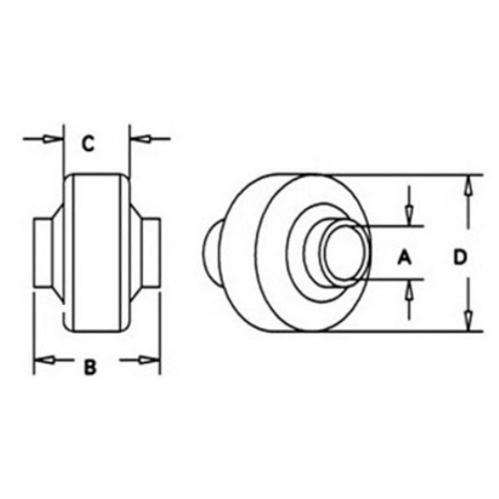 BS115 Fits Massey Ferguson Weld-on Ball for Lift Arm (Fits CAT III) Fits Various