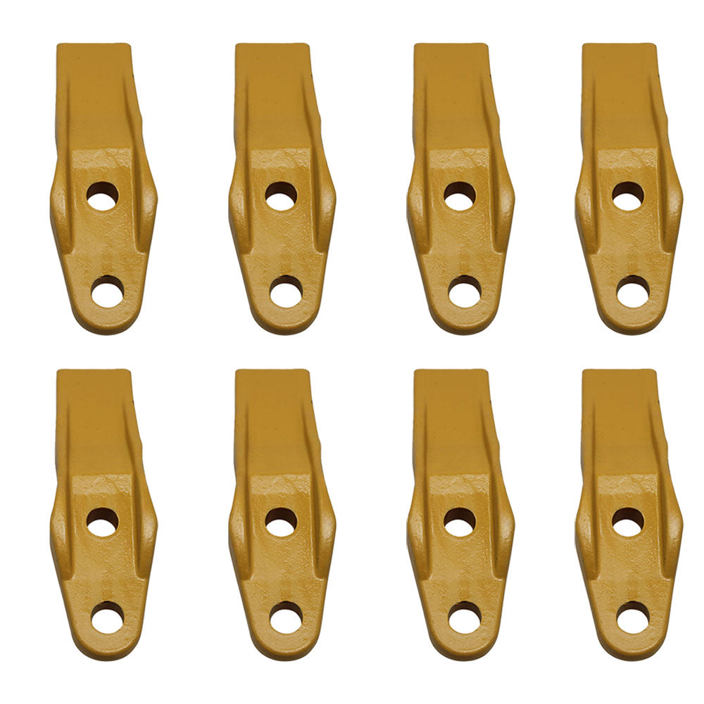 8) Bucket Teeth Fits Caterpillar Skid Loaders 247 257 257B 262B
