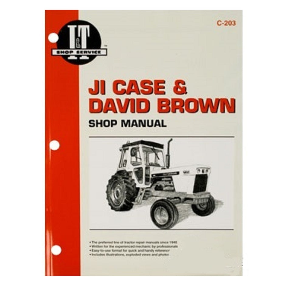 I&T Shop Service Manual C-203 Fits Case-IH Tractor Models 880 970 1070 1270