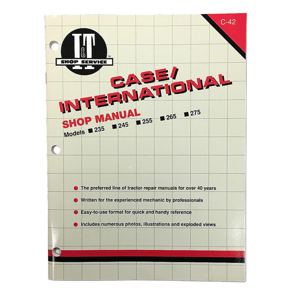 I&T Shop Manual Fits International 275 Fits Case IH 235 245 265 255 275