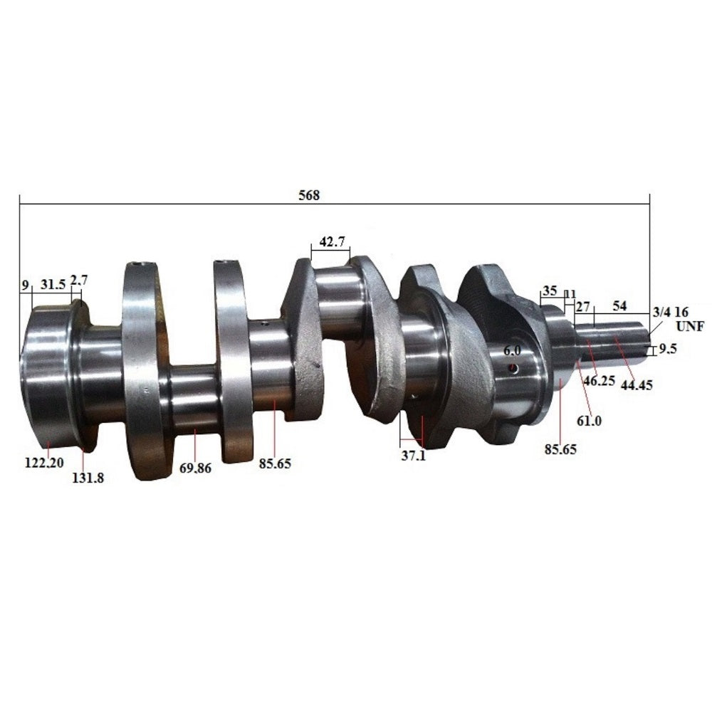 Crankshaft Fits Ford/New Holland Replaces 87800469