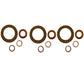 81806277 C5NE9F596A 66776 Set Of 3 Injector Seals Fits Ford Diesel Tractors