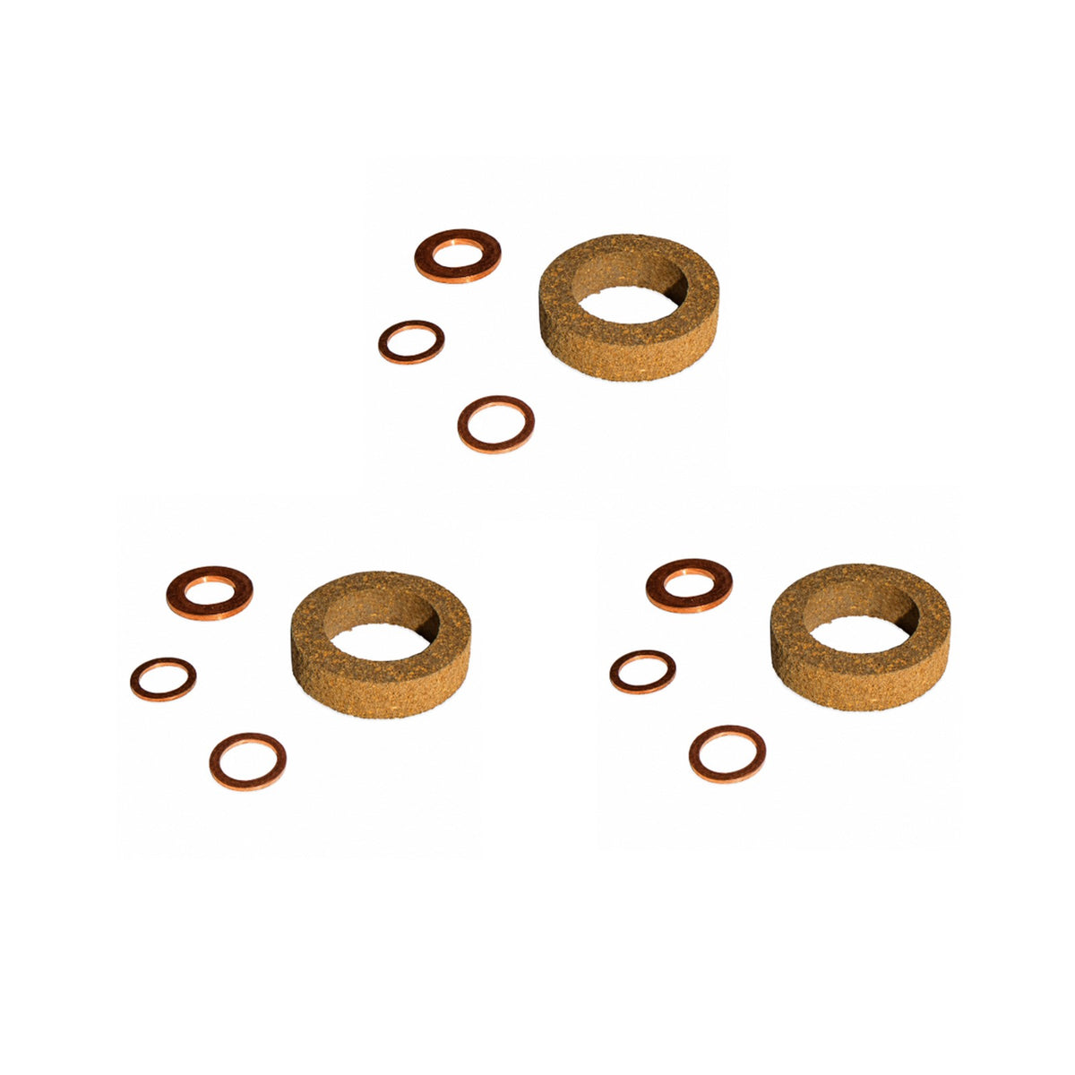 (3) Injector Seal Kits Fits Ford New Holland TRACTORS 2000 3000 4000 5000 8000 7000 C5NE9F596A