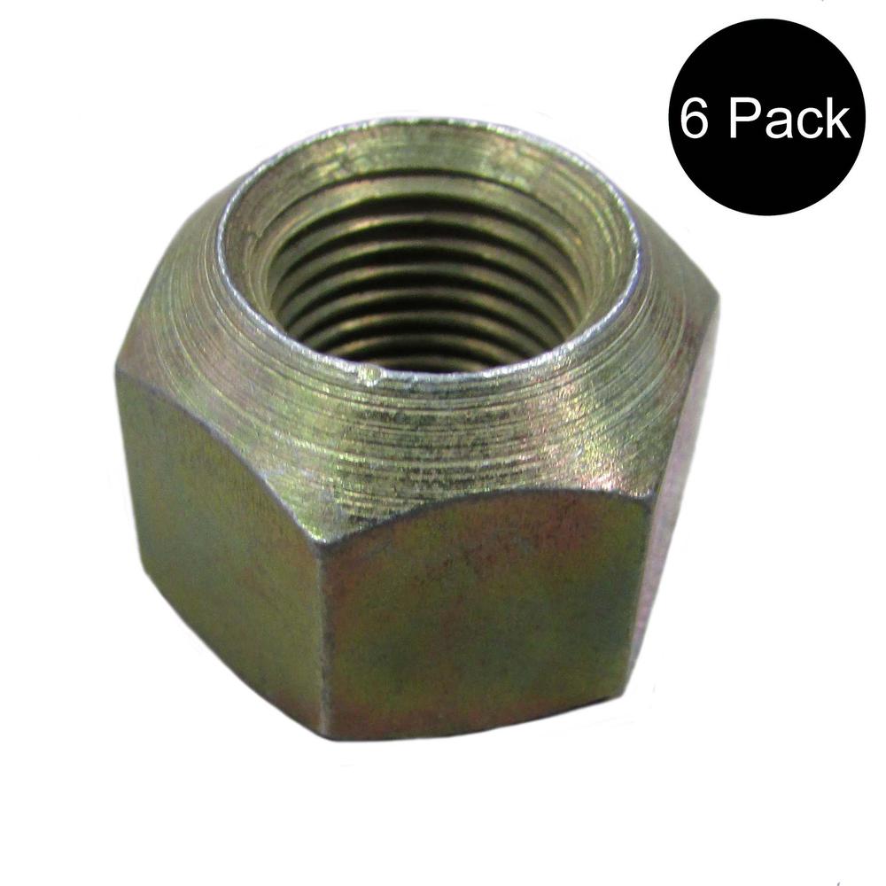 Set of 6 Front Wheel Lug Nuts C5NN1012B 1/2'-20 Fits Ford Tractors 8N 2N 9N 600