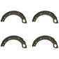 Qty 4: 1/2 Brake Shoe w/Lining
 Fits Ford/New Holland Replaces 81802510