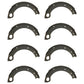 81802510 Qty 8: 1/2 Brake Shoe w/Lining
 Fits Ford/New Holland