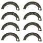 81802510 Qty 8: 1/2 Brake Shoe w/Lining Fits Ford/New Holland