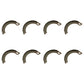 Qty 8: 1/2 Brake Shoe w/Lining
 Fits Ford/New Holland Replaces 81802510