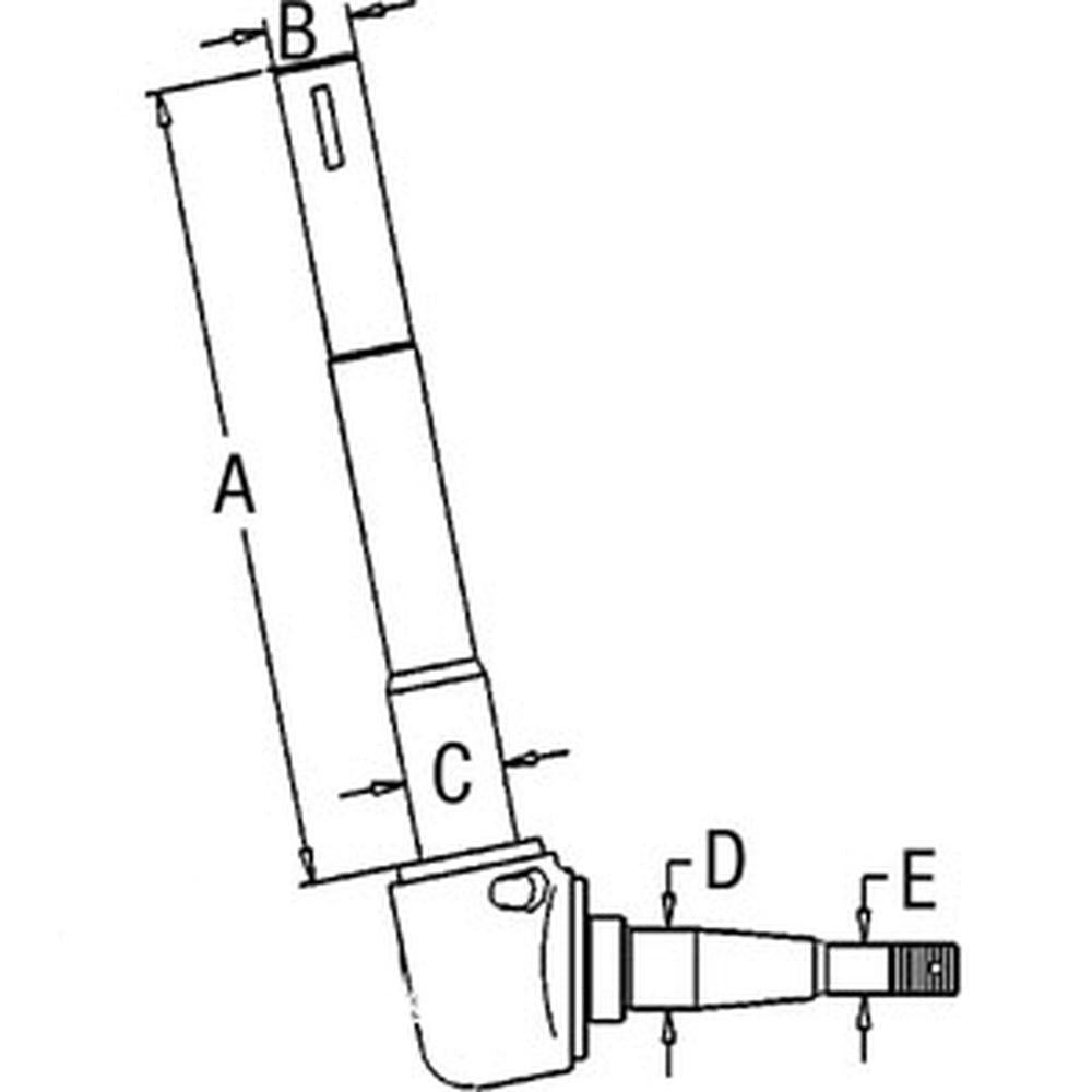 C5NN3105U SPINDLE Fits Ford Tractor 2000, 2600, 3000, 3600, 4000SU, 4600SU+