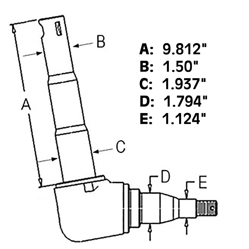 Spindle - LH Fits Ford 4000 3000 4410 3400 532 335 C5NN3106E