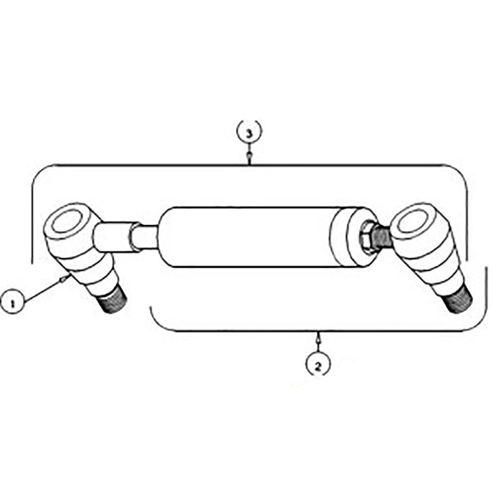 C5NN3C578B RH/LH Power Steering Cylinder Kit Fits Ford/New Holland 335 3400