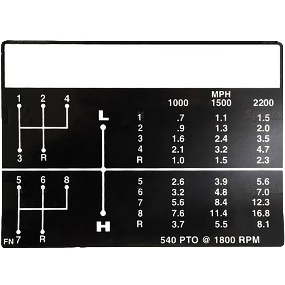S.60664 Decal, Shift Pattern, C5nn7b292fn