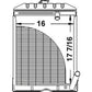 FDS1865 Quality Radiator, Heavy Duty Fits Ford