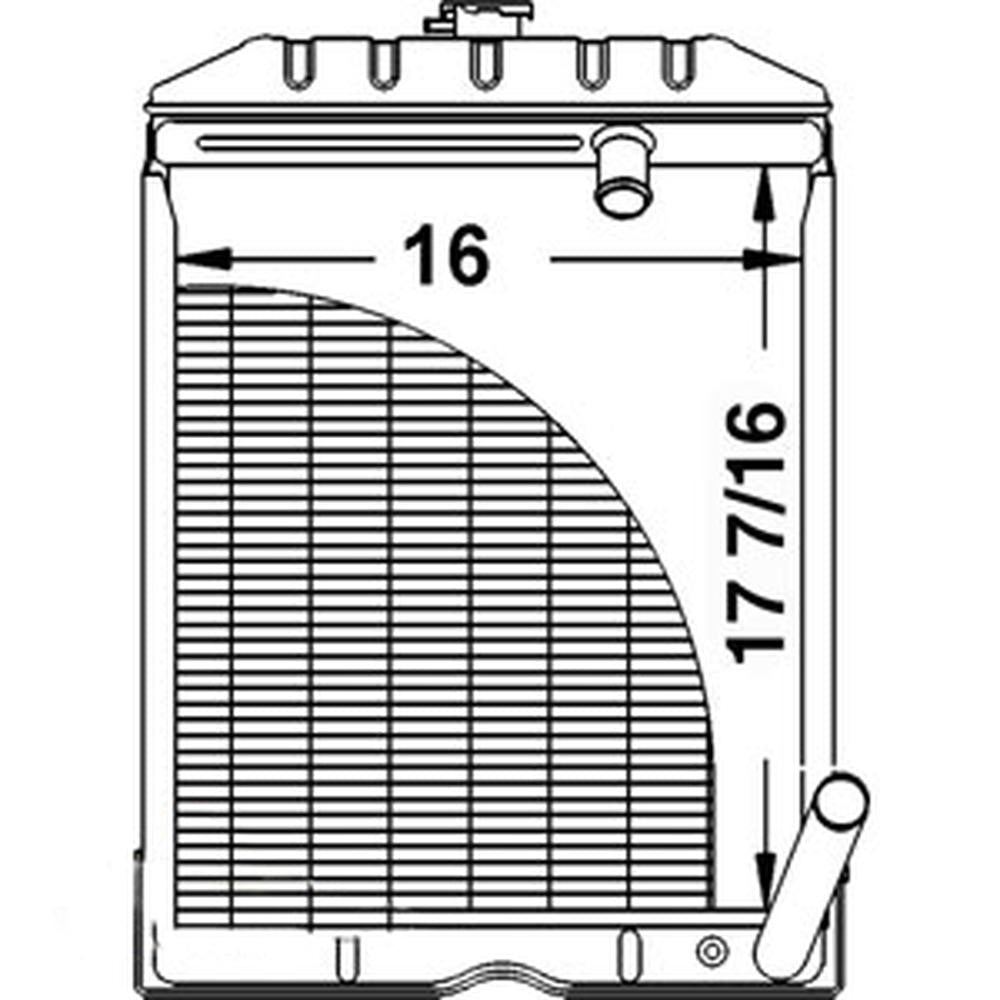 NEW Radiator Fits Ford New Holland 501 SERIES 600 601 SERIES 650 660 C5NN8005AB