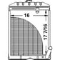 C5NN8005AB Radiator Fits Ford Tractors NAA 700 701 800 801 901 2000 4000