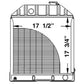 Radiator without Oil Cooler Fits Ford/New Holland Replaces C5NN8005N-4ROW