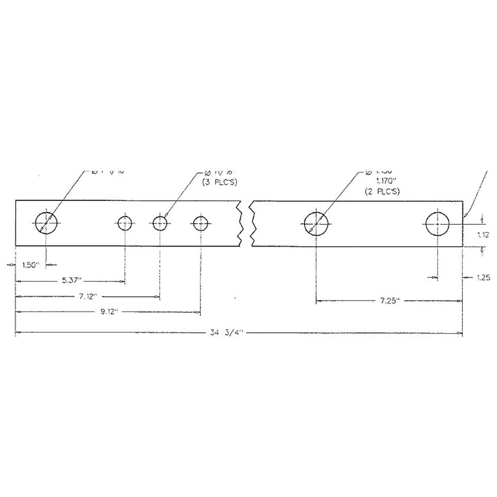 Drawbar Fits Ford/New Holland Replaces C5NN805A