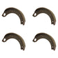 C7NN2218A Four Industrial Drum Type Brake Shoes Fits Ford New Holland 3500