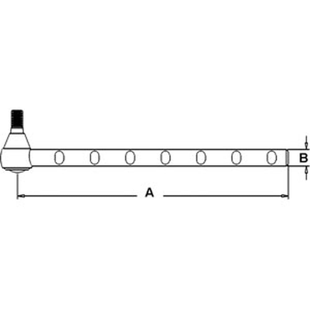 Left Hand Long Tie Rod Assembly Fits Ford/New Holland Replaces 4000200174