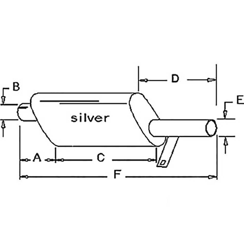 Muffler Fits Ford New Holland Tractor 2000 3000 Others-FO-18 C7NN5230G