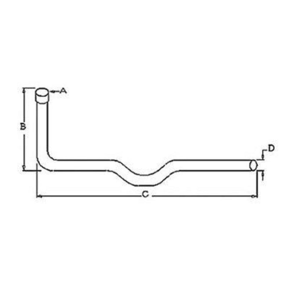 S.68305 Pipe, Exhaust, C7Nn5245B Fits Ford/New Holland