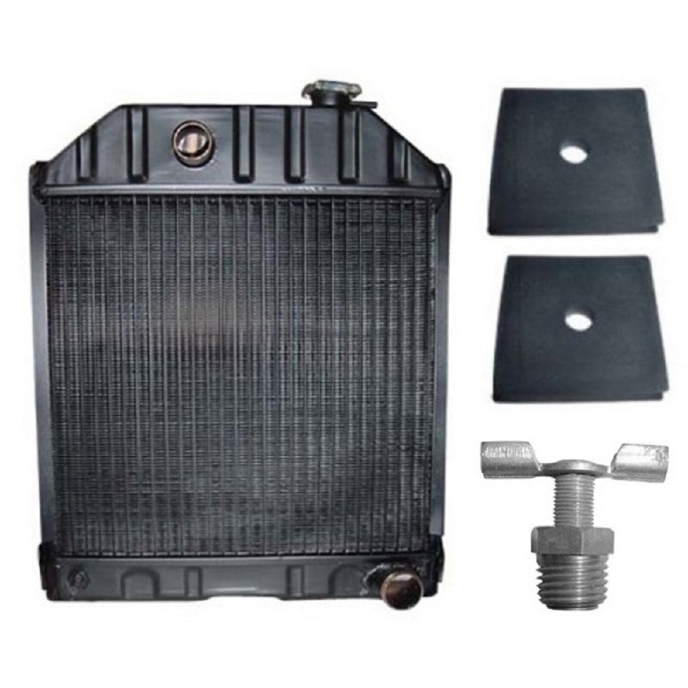 ESL10500 Radiator w/ Drain Tap & 2 Pads Fits Farmtrac 545 555